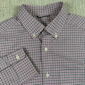 Vineyard Vines Men Small On The Go Performance Brrr Pink Long Sleeve Button Down